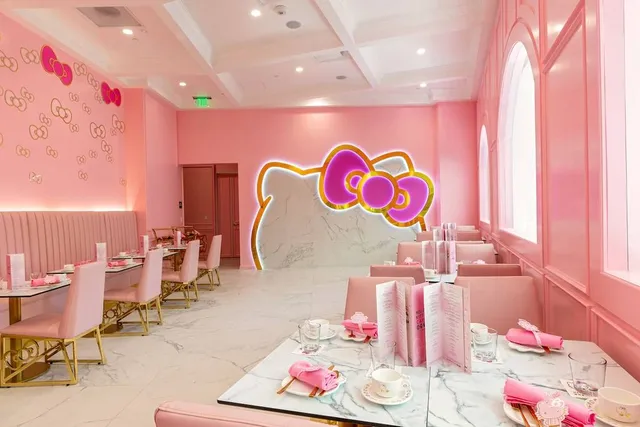 A Hello Kitty Cafe Just Opened In The Bay Area With Afternoon Tea, Creative Desserts, And Merch