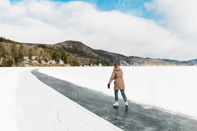 The Longest Natural Ice Skating Trail In The U.S. Is Tucked Into A Fairytale Winter Town Just A Short Trip From NYC — With Bald Eagles, Winding Forrests, And Snowy Mountain Views