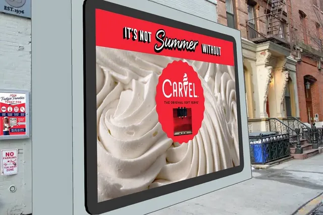 Carvel Is Dispensing Free Soft Serve Out Of An NYC Billboard For One Day Only This June