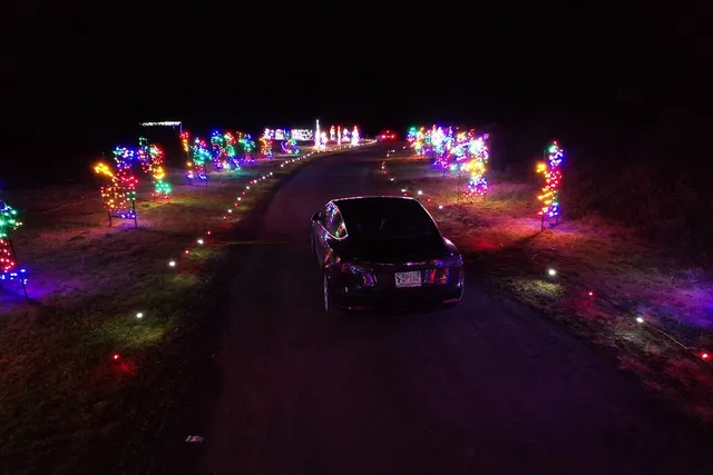 Don’t Miss The Magic: Take A Short Roadtrip To Catch This Dazzling Mile-Long Drive-Thru
