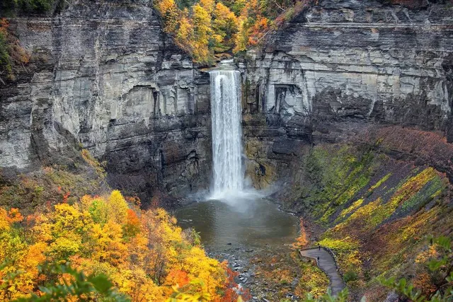 The Most Visited State Park in America is in Upstate NY — With 19 Waterfalls, 400 Foot Gorges & 800 Stone Steps