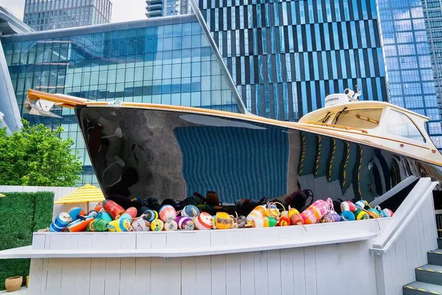 NYC's New Seafood Shack Is Built Around A Luxury Lobster Boat Overlooking The Hudson River