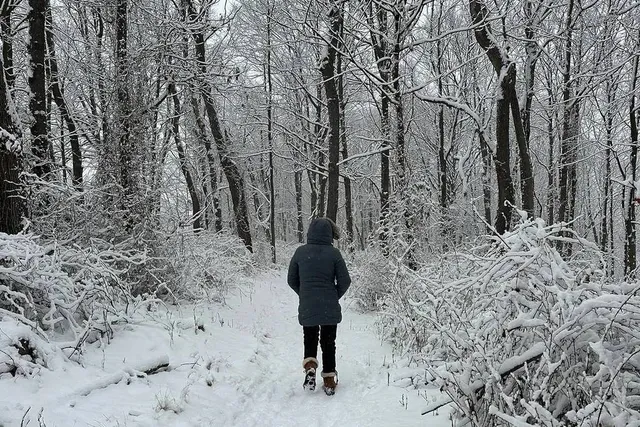 This 358-Mile Winter Hiking Trail Starts On A NYC Subway Platform — And Turns Into A Frozen Wilderness Upstate