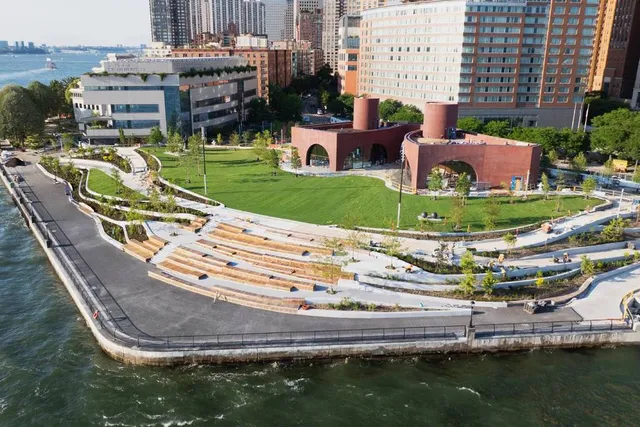 A New Rooftop Just Opened At Battery Park City’s 3.5-Acre Public Park — With Sweeping Views Of The Statue Of Liberty & Ellis Island