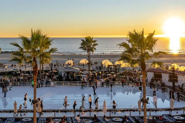 Less Than 2 Hours From L.A.: This Ice Skating Rink Has Just Been Crowned One Of The Best In The U.S. — Spanning 10,000 Square Feet By The Sea