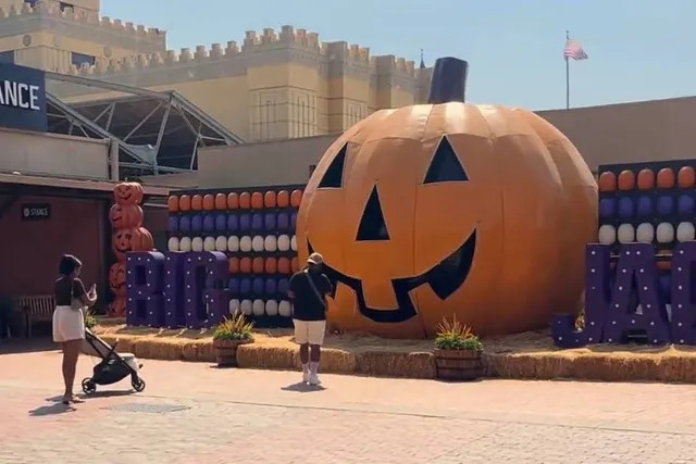 This Iconic L.A. Mall Kicks Off Halloween Featuring The ‘World’s Largest Pumpkin’ — Towering 16 Feet Tall