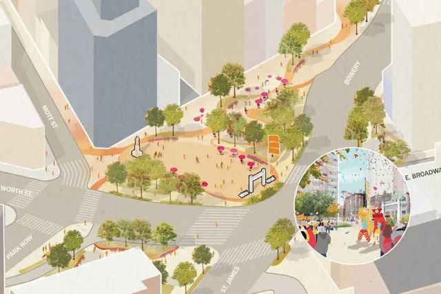 Chinatown’s Notoriously Chaotic Chatham Square Is Finally Getting A Major Safety Redesign — See The Renderings