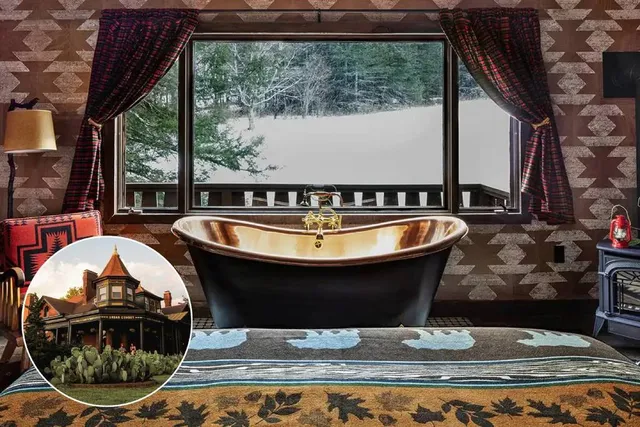 This Sprawling 200-Acre Mountain Lodge Hidden In The Big Indian Wilderness Lets You Soak In A Clawfoot Tub Overlooking Forest Peaks