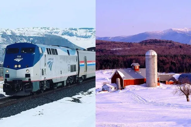 This Scenic Amtrak Route From NYC Traverses 5 States And The Green Mountains — With Direct Access To World-Famous Ski Resorts Along The Way
