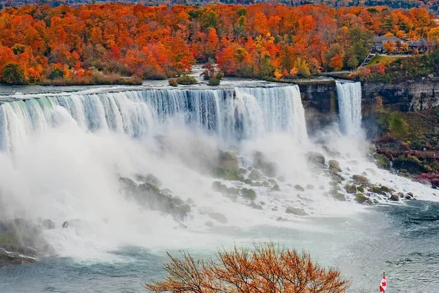 The Most Popular Leaf-Peeping Destination in North America is Right Beside a 167-Foot Waterfall in Upstate New York