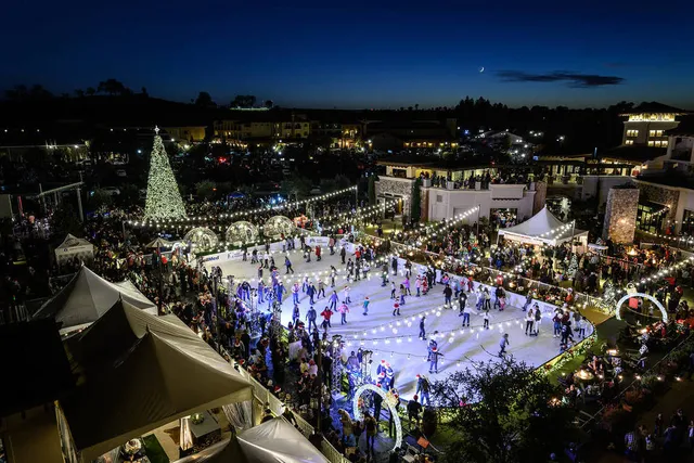 This Cozy Christmas Village 1 Hour From SF Has The Region’s Largest Outdoor Ice Skating Rink And Private Igloos