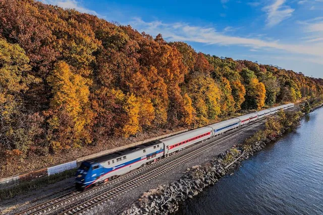 This 10-Hour Train Ride Through Upstate NY’s Adirondacks Region Is One of The Most Scenic Train Rides in the U.S.
