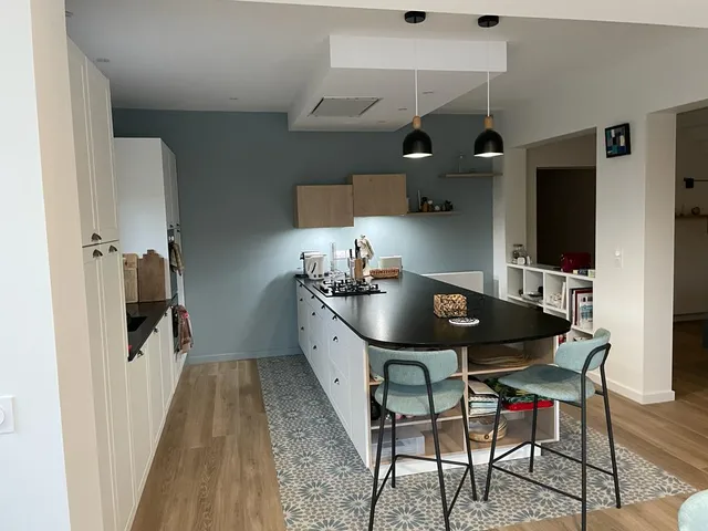 La Grange -Rénovation Maison- Cuisine - Bain -Bibliothéque