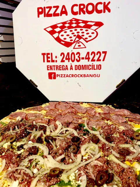 Pizza e frango assado crock