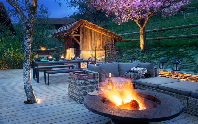 LES CERISES Chalet d’exception face au Mont-Blanc, spa, jacuzzi, sauna, hammam, salle de cinéma