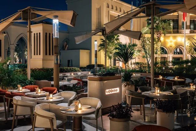 HuQQabaz Souk Al Bahar - Best Shisha in Dubai, Burj Khalifa View