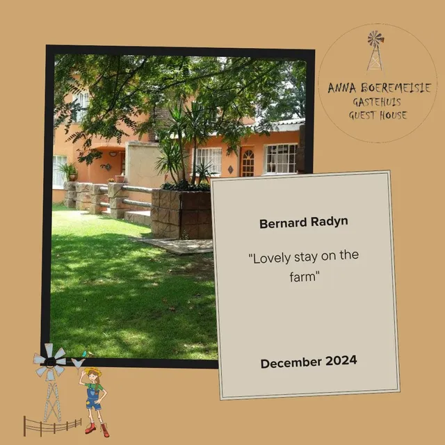 Anna boeremeisie Gastehuis