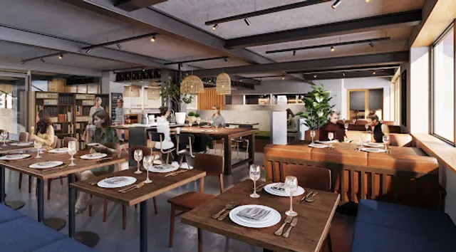 たてしな湖畔エプロンマーク