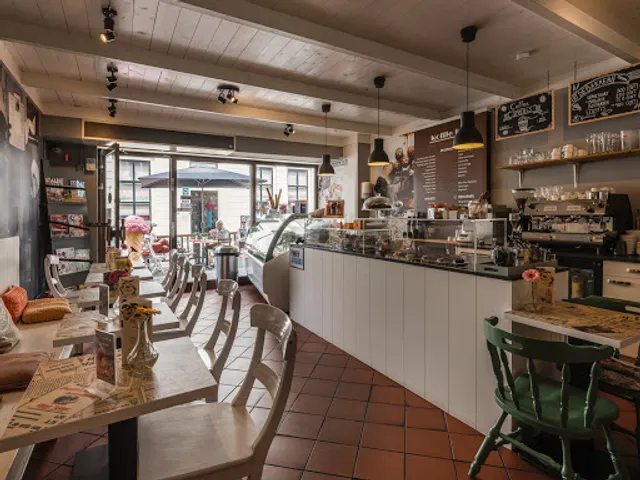 Koffie in de bakkerij