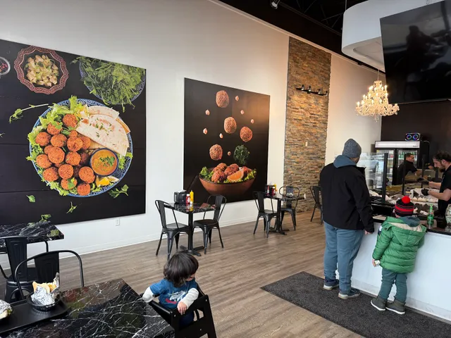 Falafel and Amba restaurant