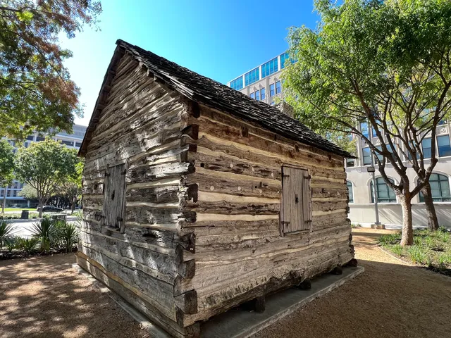Log Cabin Pioneers - Texas State Historical Marker