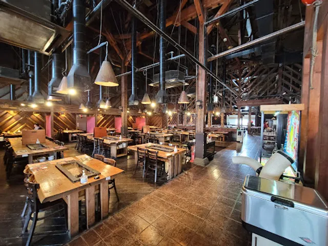 North Sea roasted baked canal warehouse