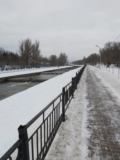 embankment along the Bolshaya Almatinka river
