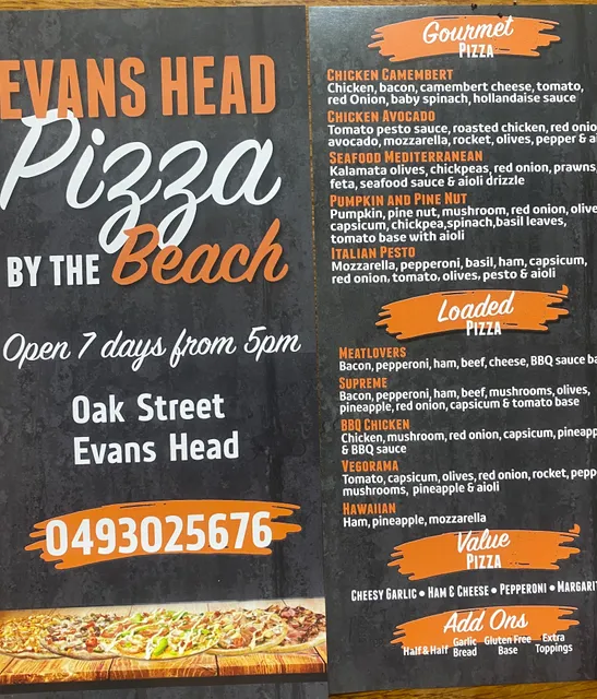 Evans head pizza by the beach