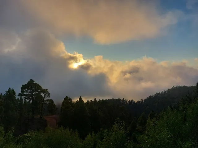 "Sunset and stars" - stone house