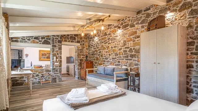 Perachori Boutique Studios in square of Anogia