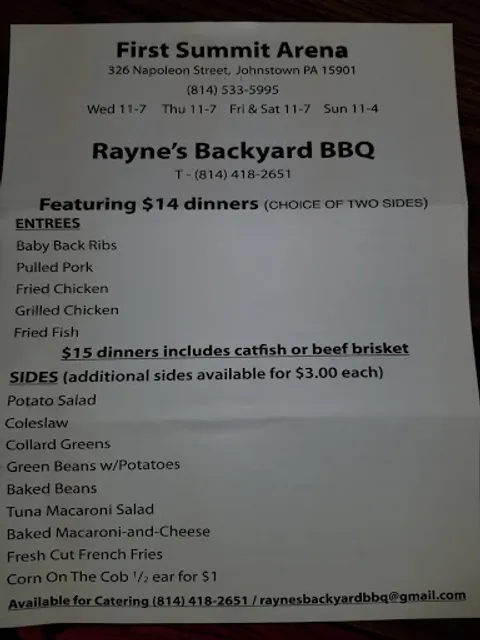 Rayne's Backyard BBQ