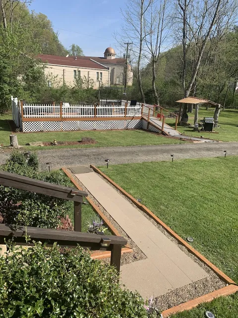 Log Cabin in the field