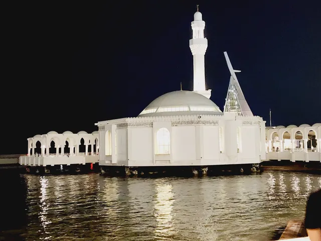 Mosque above water