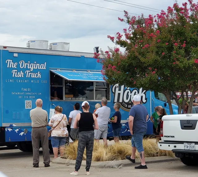 On the hook fish and chips