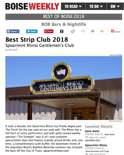 Spearmint Rhino Gentlemen's Club Boise