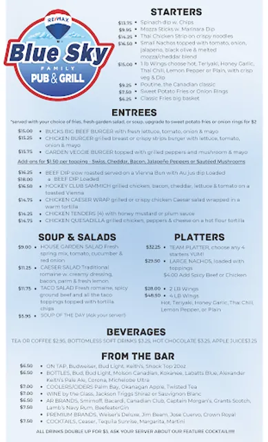 Blue Sky Family Pub and Grill