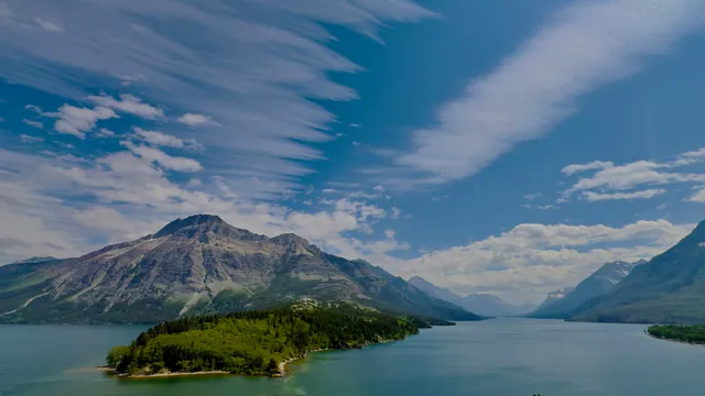 Waterton Lakes National Park Red Chairs Cameron Creek