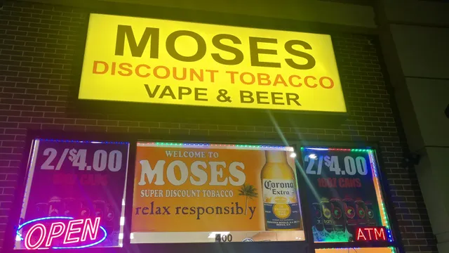 Moses Discount Tobacco, Vape and Beer