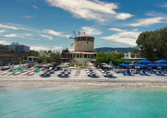 Windmill Tower Beach House in Rhodes island
