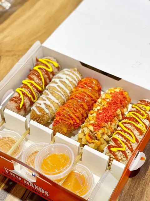 Two hands Corn Dogs - Dallas