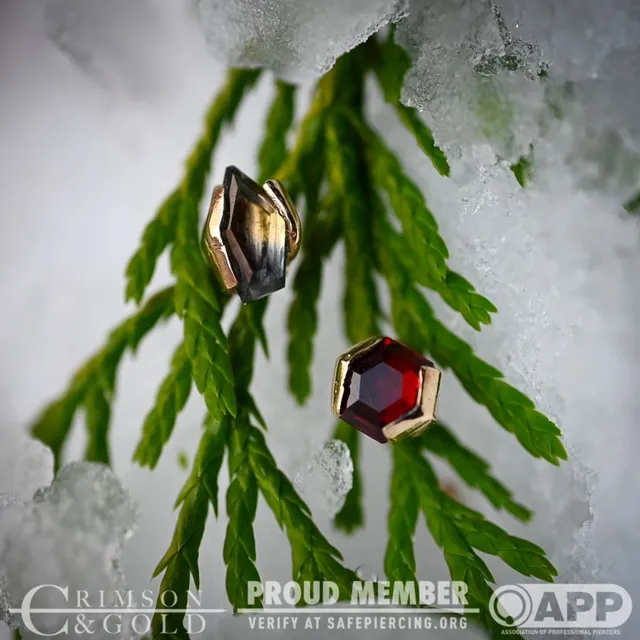 Crimson & Gold Piercing