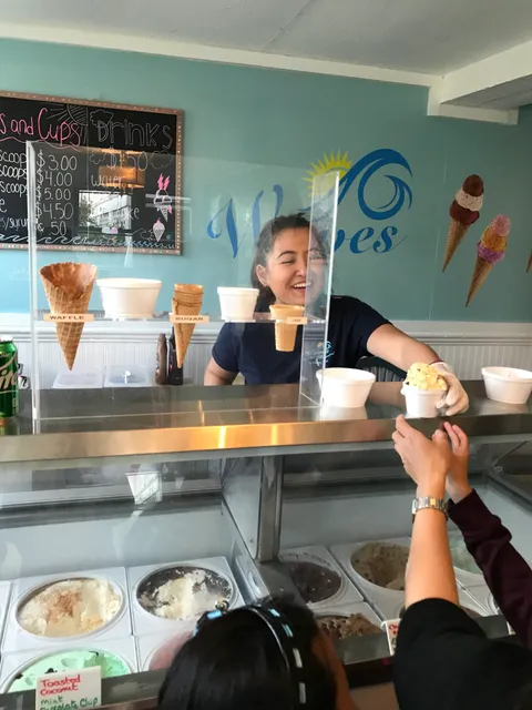 Waves at the Lillagaard Ice Cream Shop