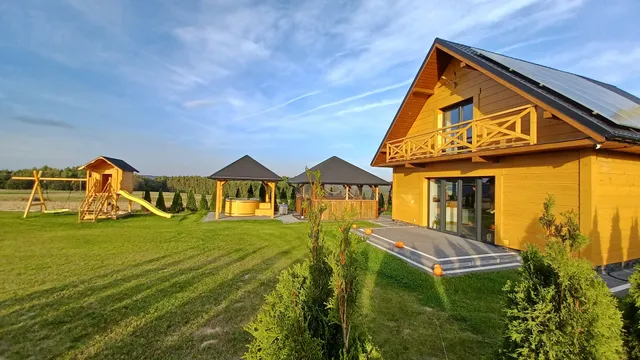 DOM Ci SPOKÓJ! Całoroczny domek na odludziu bez sąsiadów z gorącą beczką!