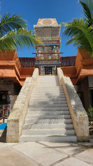 Maya temple replica