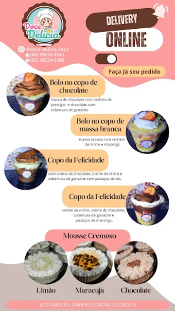 Doce delícia e Lanche Delícia