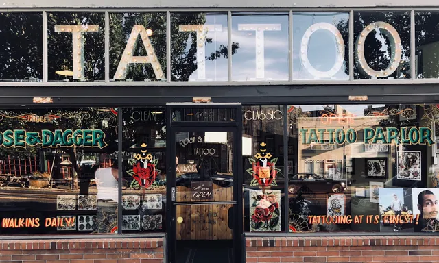 Rose & Dagger Tattoo