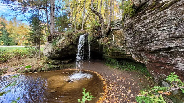 Lake Superior Historical Marker at Scott Falls Roadside Park