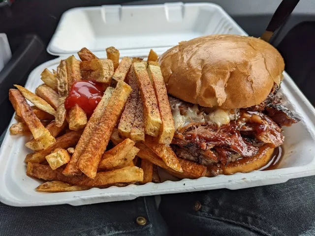 Two Neanderthals Smokin' BBQ