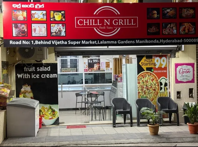 Chill n Grill (Manikonda) Desi Pizza | Homemade ice cream