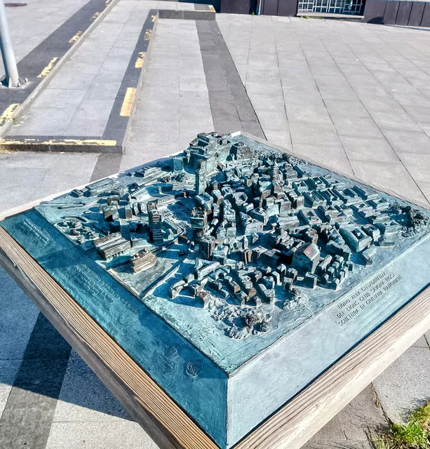 Mappa in rilievo di Savona